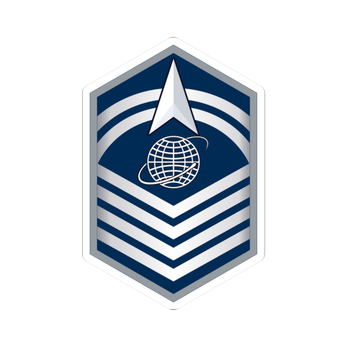 Kiss-Cut Sticker - USSF - E8 Senior Master Sergeant - US Space Force wo Txt