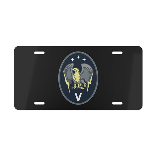Vanity License Plate - USSF - 5th Electromagnetic Warfare Squadron wo txt X 300
