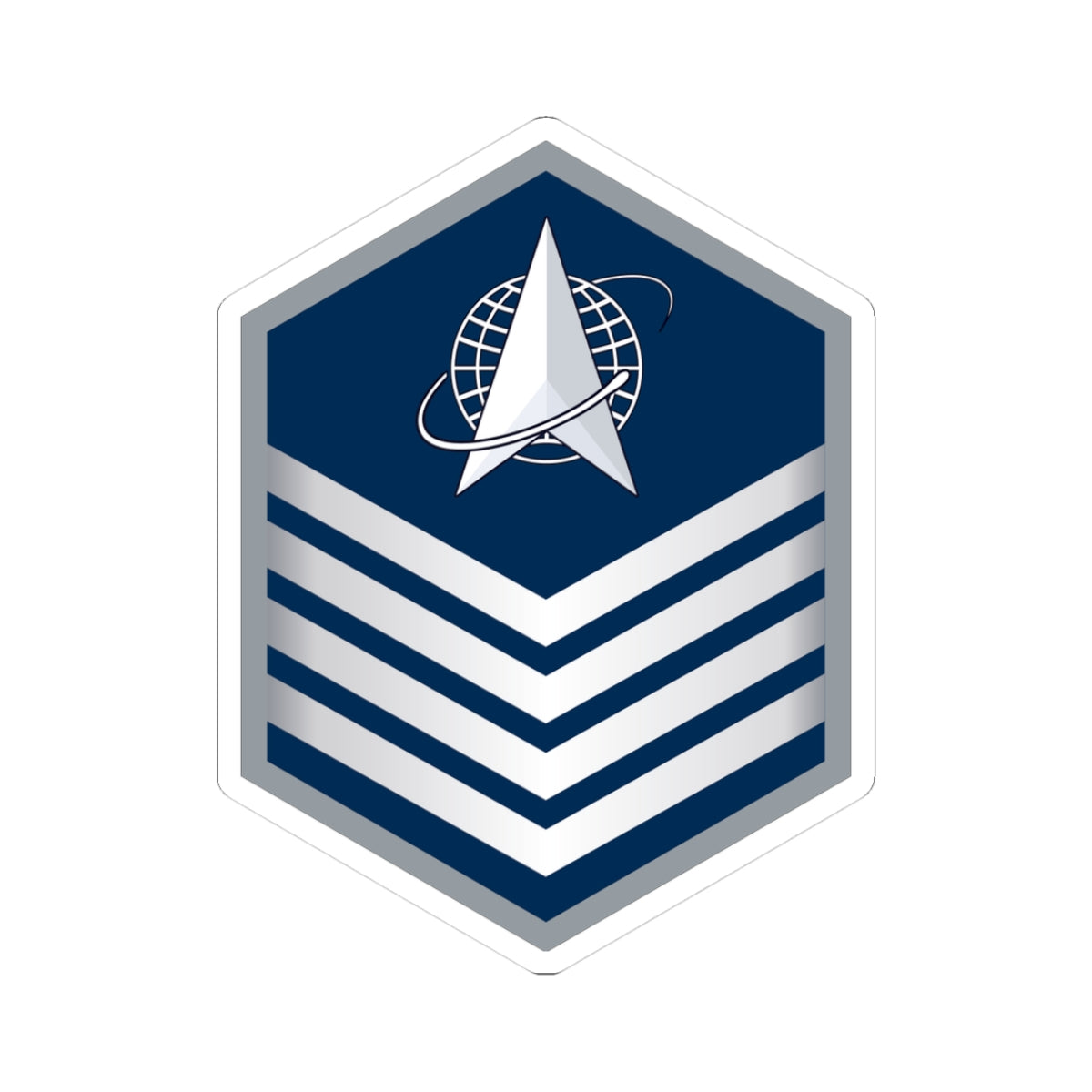 Kiss-Cut Sticker - USSF - E6 Technical Sergeant wo Txt