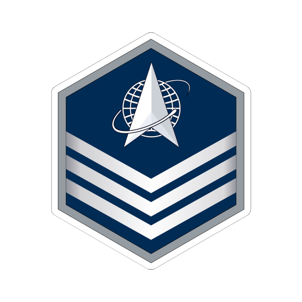 Kiss-Cut Sticker - USSF - E5 Sergeant wo Txt