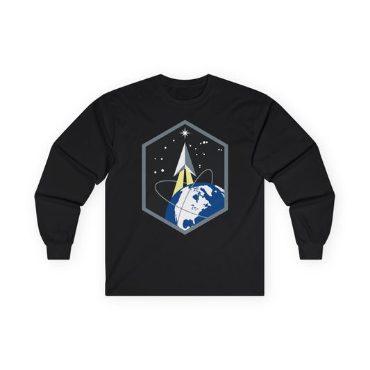 Unisex Ultra Cotton Long Sleeve Tee - USSF - Space Base Delta 2 wo txt