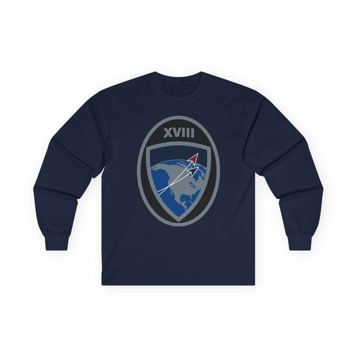 Unisex Ultra Cotton Long Sleeve Tee - USSF - 18th Space Defense Squadron wo txt