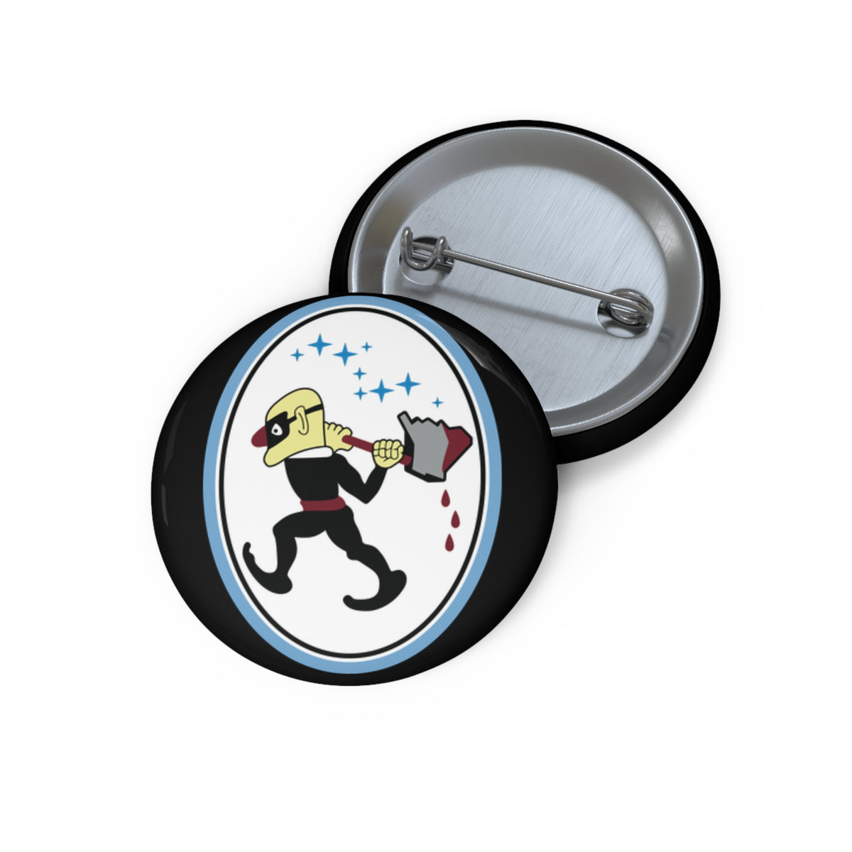 Custom Pin Button - USSF - 25th Space Range Squadron wo txt