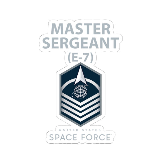 Kiss-Cut Sticker - USSF - E7 Master Sergeant - US Space Force