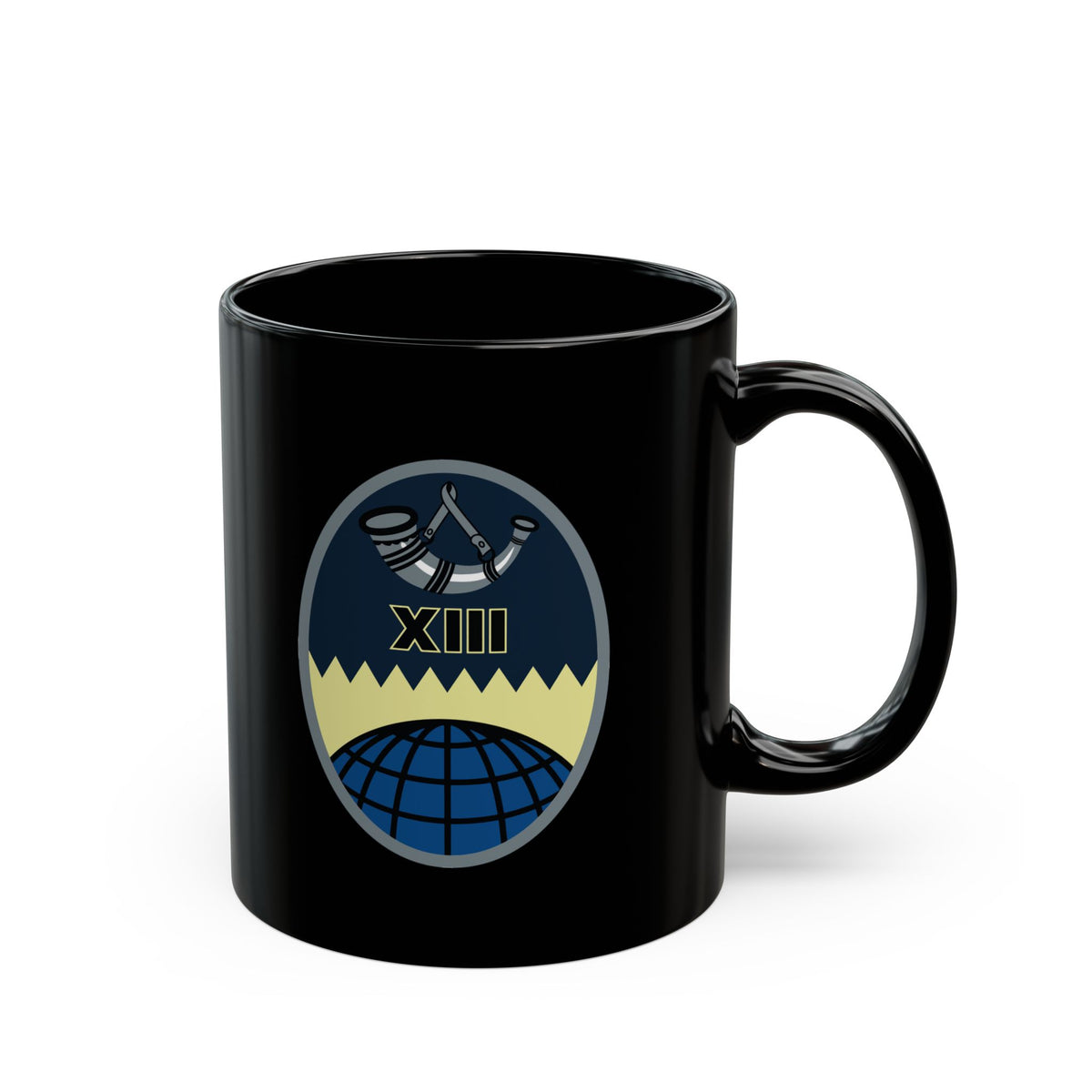 Black Mug (11oz, 15oz) - USSF - 13th Space Warning Squadron wo txt
