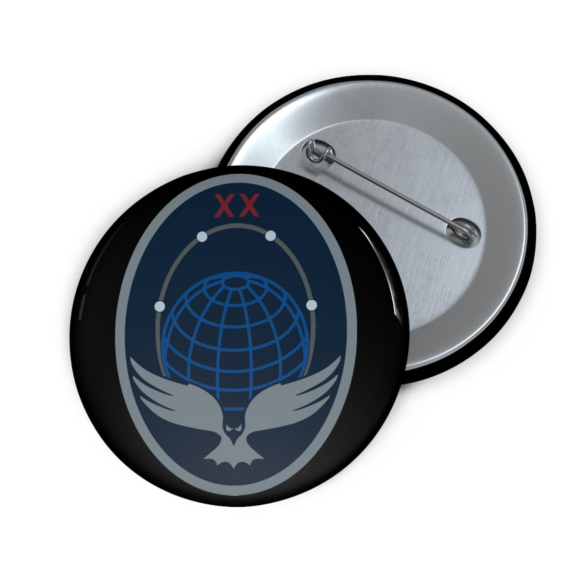 Custom Pin Button - USSF - 20th Space Surveillance Squadron wo txt