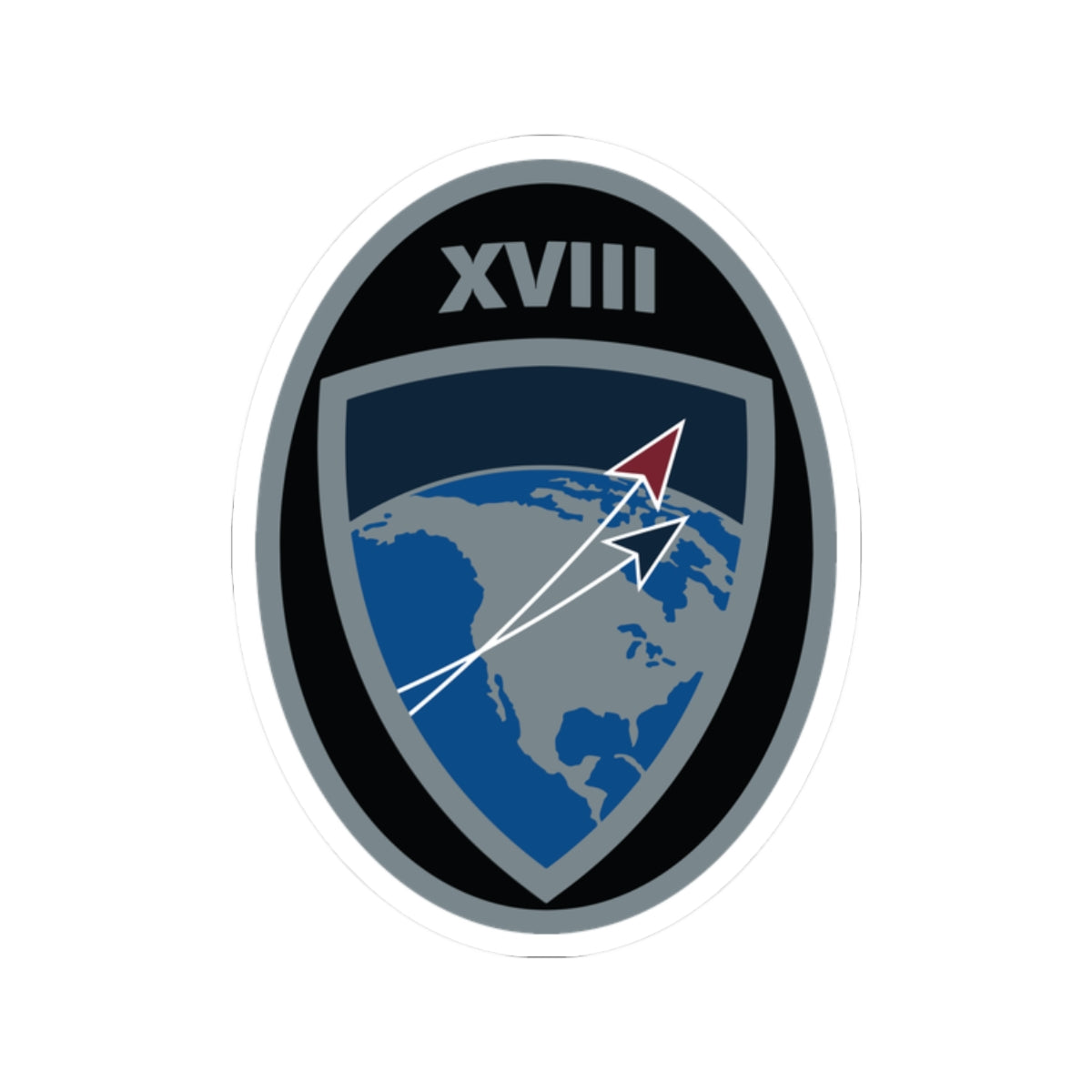 Kiss-Cut Sticker - USSF - 18th Space Defense Squadron wo txt