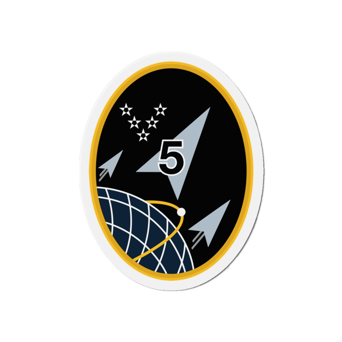Die-Cut Magnet - USSF - 5th Space Launch Squadron wo txt X 300