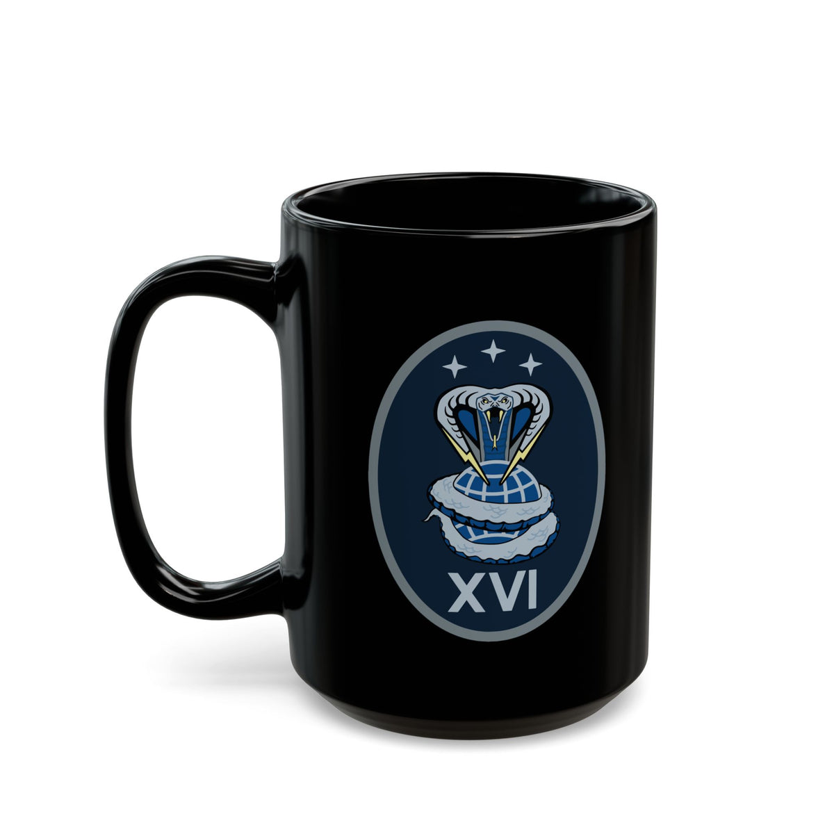 Black Mug (11oz, 15oz) - USSF - 16th Electromagnetic Warfare Squadron wo txt