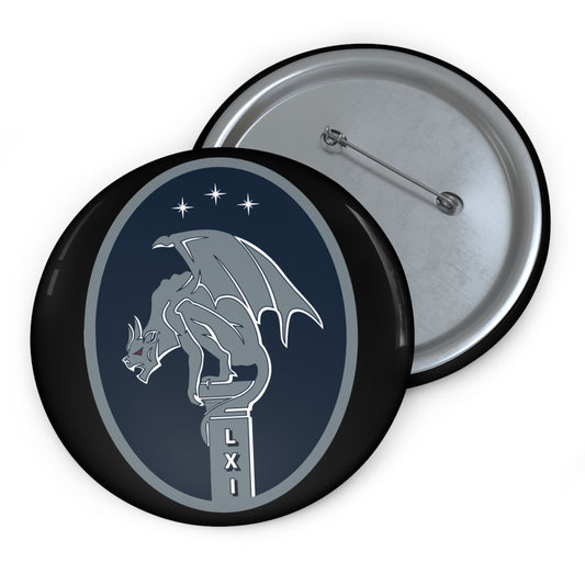 Custom Pin Button - USSF - 61st Cyberspace Squadron wo txt