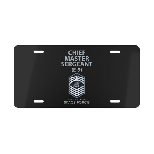 Vanity Plate - USSF - E9 Chief Master Sergeant - US Space Force X 300