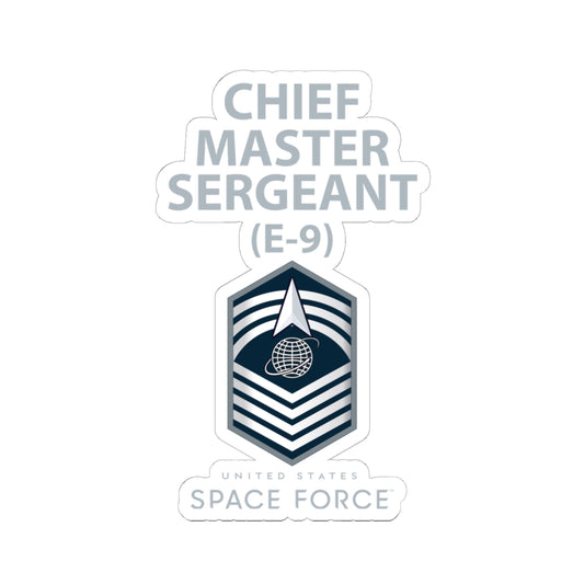 Kiss-Cut Stickers - USSF - E9 Chief Master Sergeant - US Space Force X 300