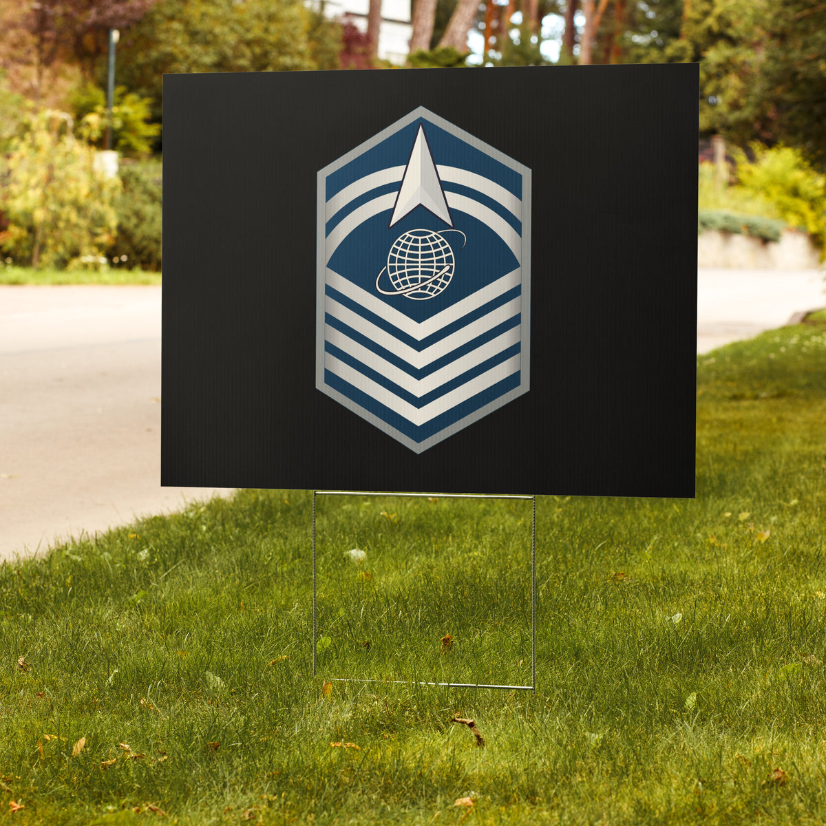 First Sergeant Field Sign USSF E8 Senior Master Sergeant Yard Sign | Space Force Rank Display ...